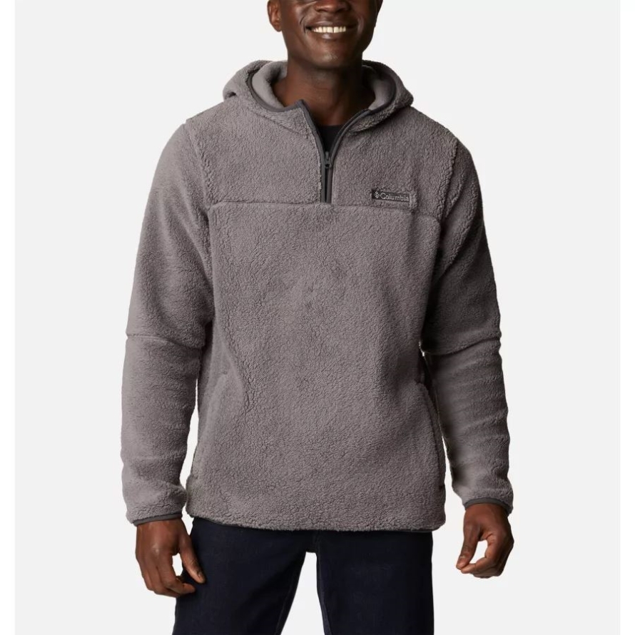 City Grey Men's Rugged Ridge III Sherpa Pullover Hoodie Columbia