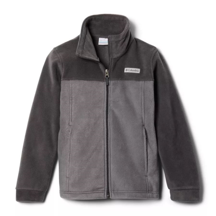City Grey/Shark Boys' Steens Mountain II Fleece Jacket Columbia