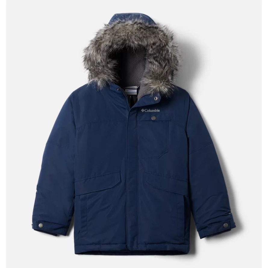 Collegiate Navy Boys' Nordic Strider Winter Parka Columbia