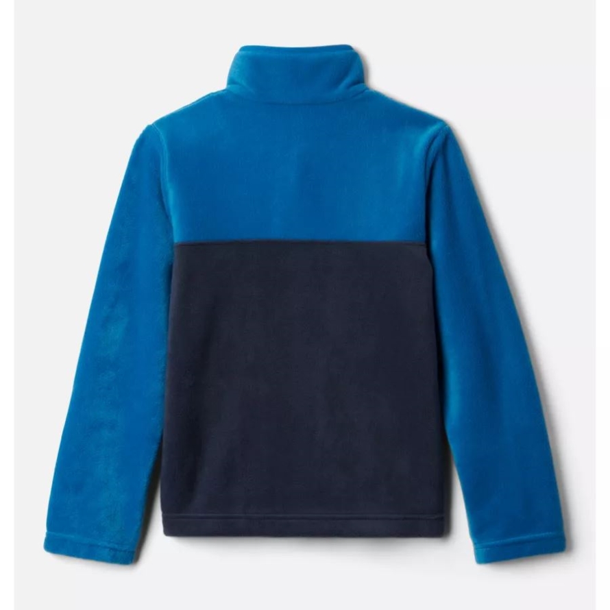 Collegiate Navy/Bright Indigo Columbia Boys' Steens Mountain1/4 Snap Fleece Pull-Over