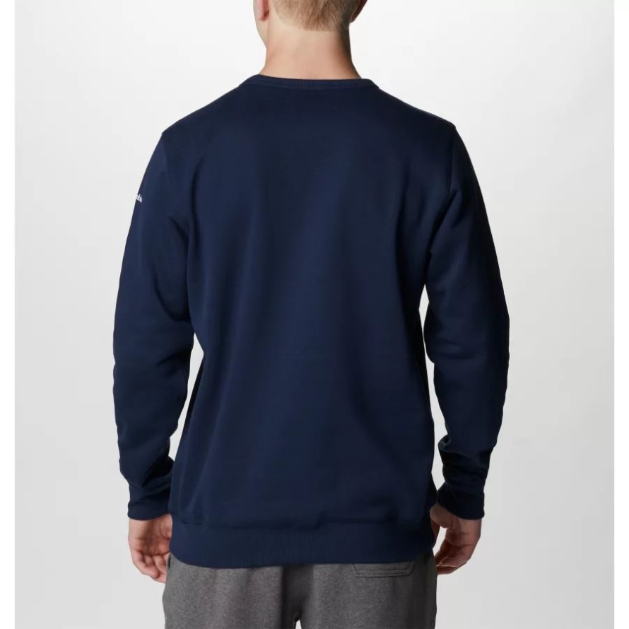 Collegiate Navy/CSC Branded Logo Columbia Men's Columbia Logo Fleece Crew