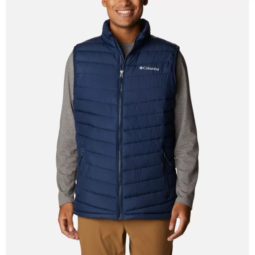 Collegiate Navy Columbia Men's Slope Edge Vest