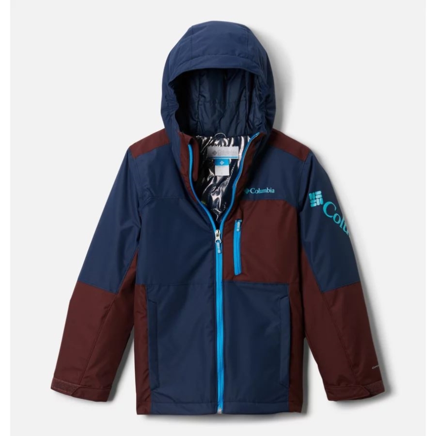 Collegiate Navy/Elderberry Boys' TimberturnerII Jacket Columbia