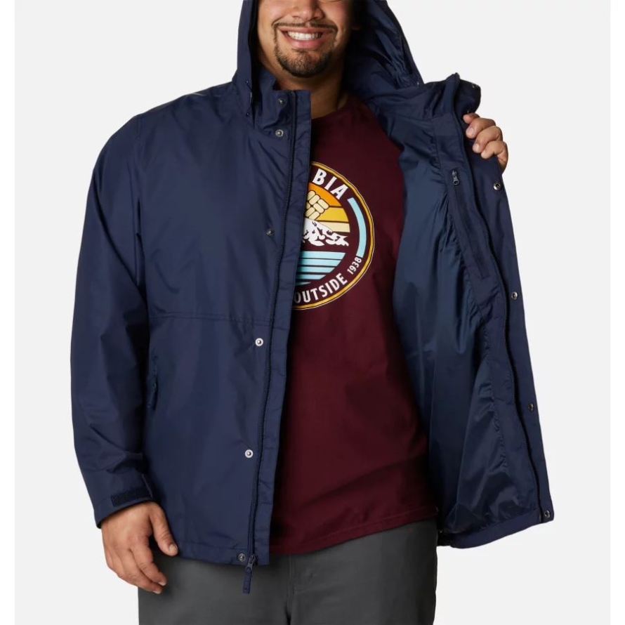 Collegiate Navy Men's Cloud Crest Jacket Big Columbia