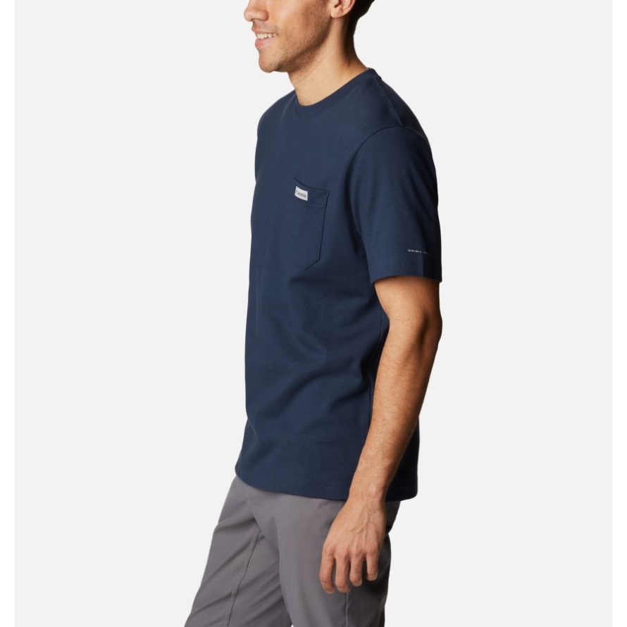 Collegiate Navy Men's Heritage Park Pocket T-Shirt Columbia