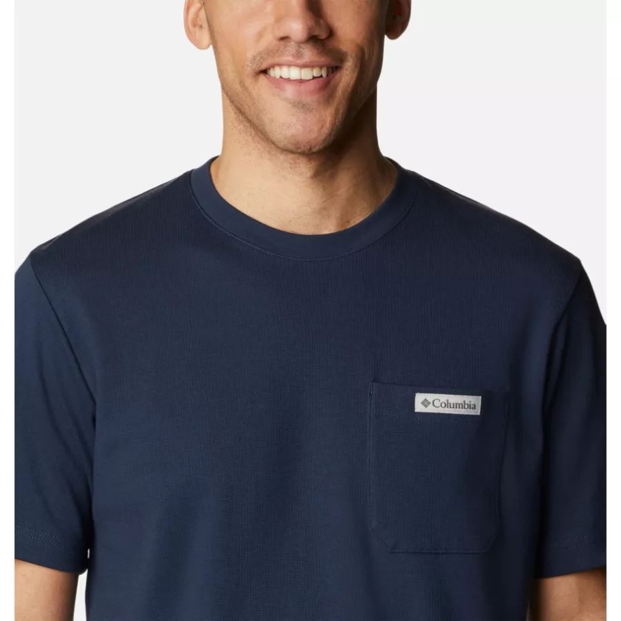 Collegiate Navy Men's Heritage Park Pocket T-Shirt Columbia