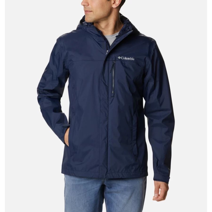 Collegiate Navy Men's Pouring Adventure II Jacket Columbia