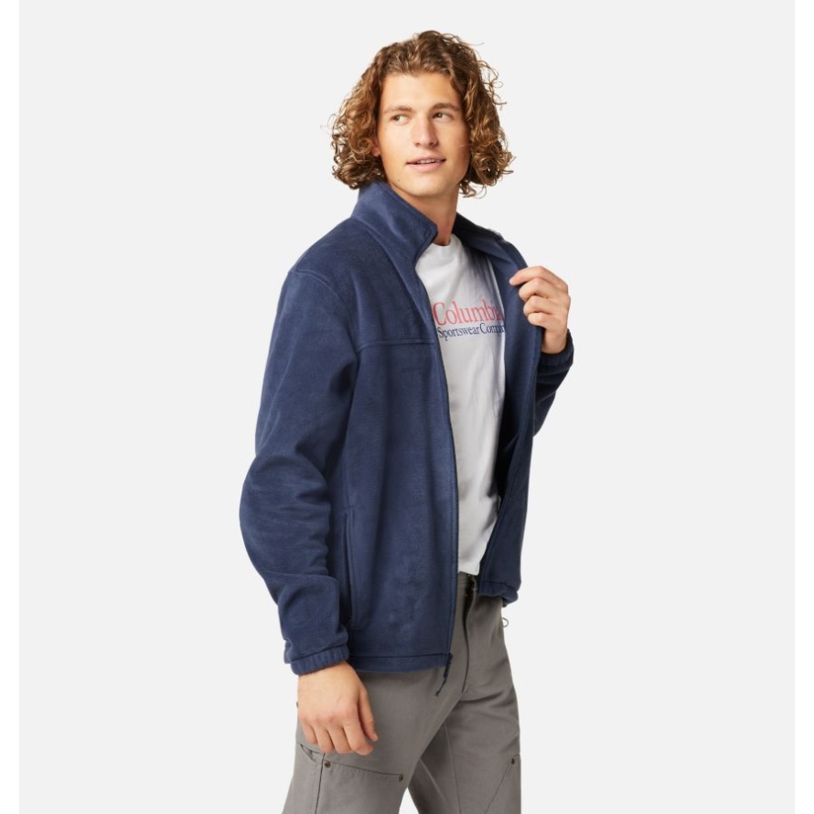 Collegiate Navy Men's Steens Mountain 2.0 Full Zip Fleece Jacket Columbia