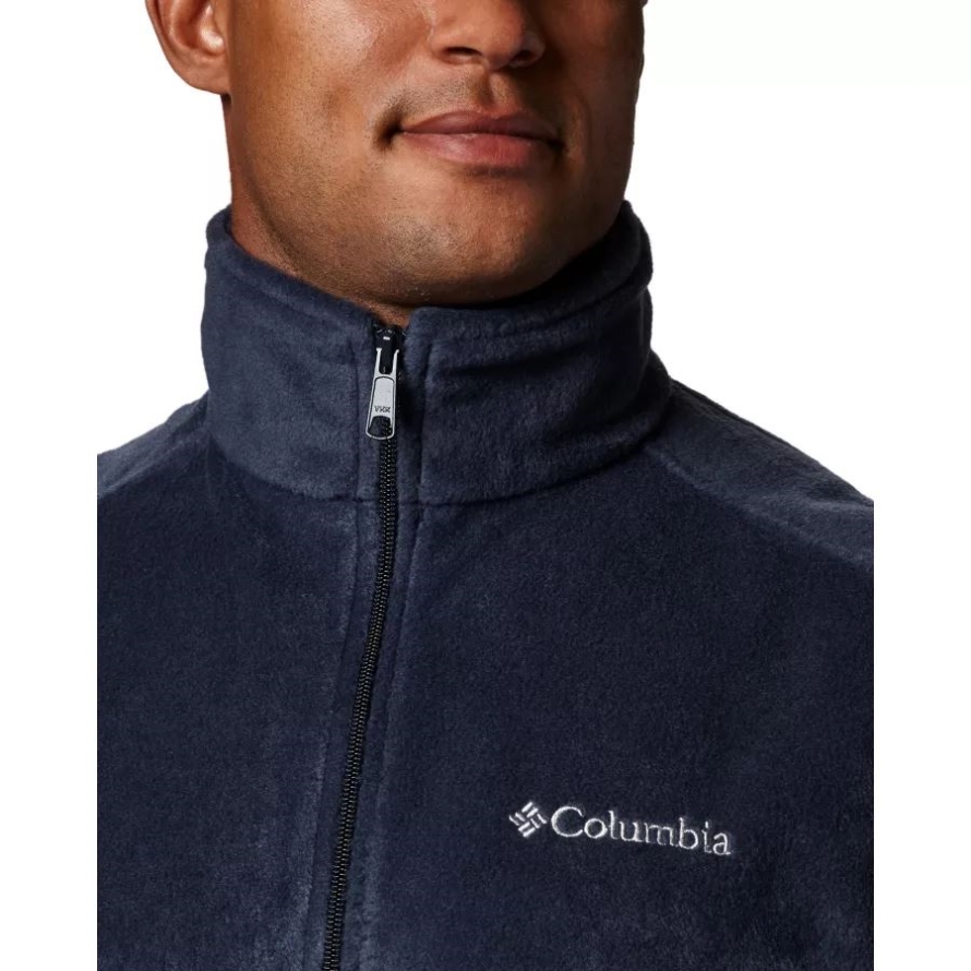 Collegiate Navy Men's Steens Mountain Fleece Vest Columbia