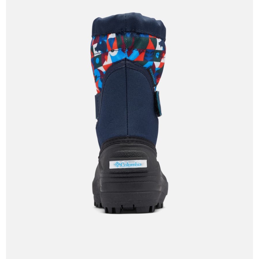 Collegiate Navy/Static Blue Toddler Powderbug Plus II Print Snow Boot Columbia