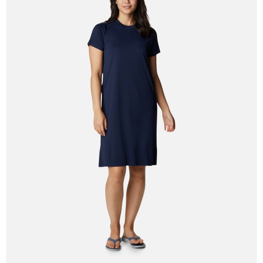 Collegiate Navy/White Logo Columbia Women's PFG Tidal Tee Dress