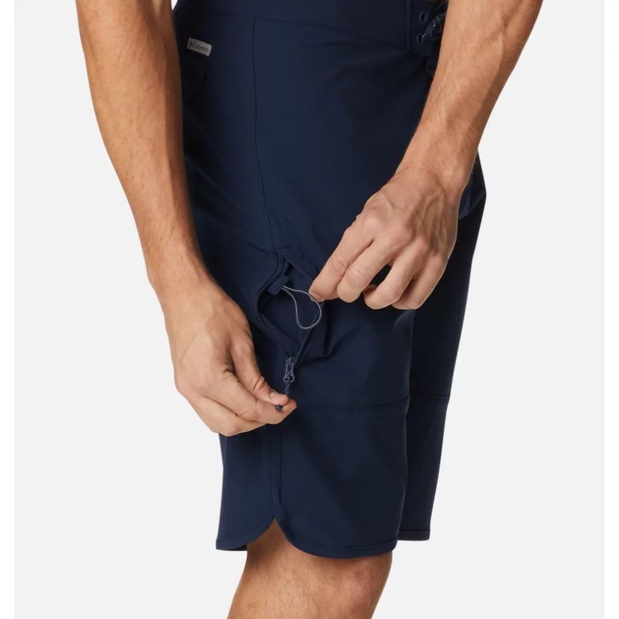 Collegiate Navy/White Men's Bagby Water Shorts Columbia Brand