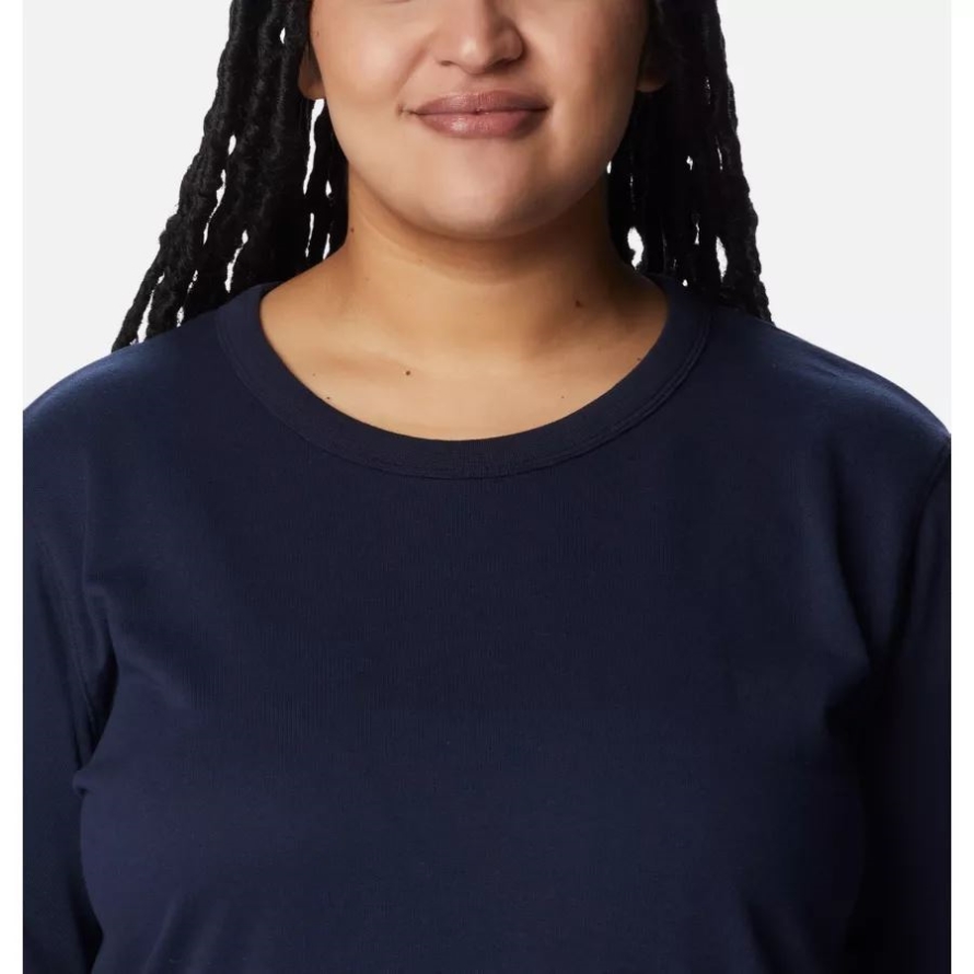 Collegiate Navy Women's Columbia Trek French Terry Romper Plus Size Columbia