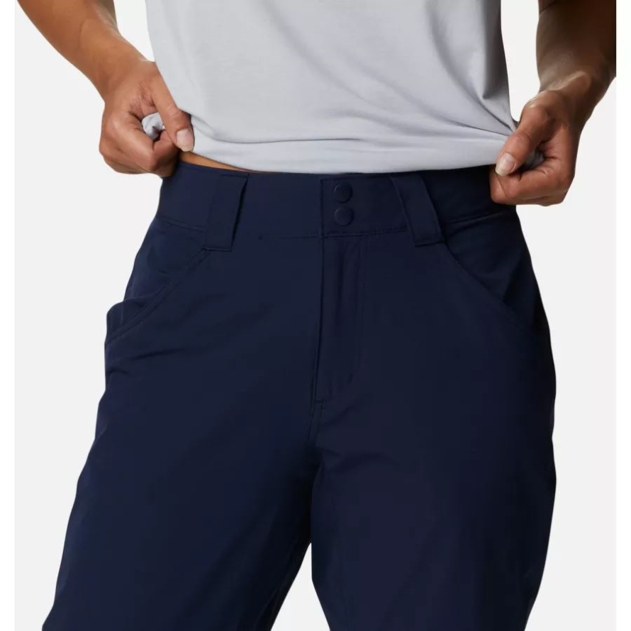 Collegiate Navy Women's PFG Coral Point Capris Columbia