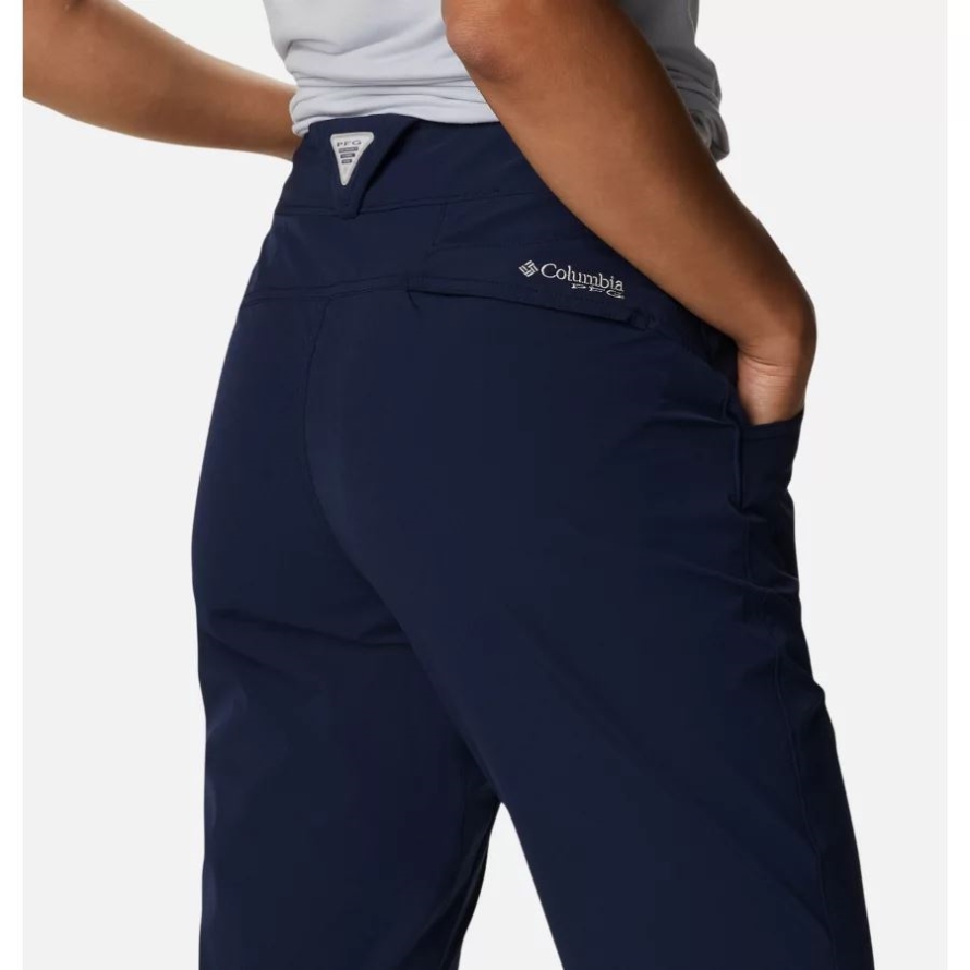 Collegiate Navy Women's PFG Coral Point Capris Columbia