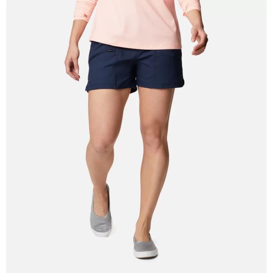 Collegiate Navy Women's PFG Skiff Guide Shorts Columbia