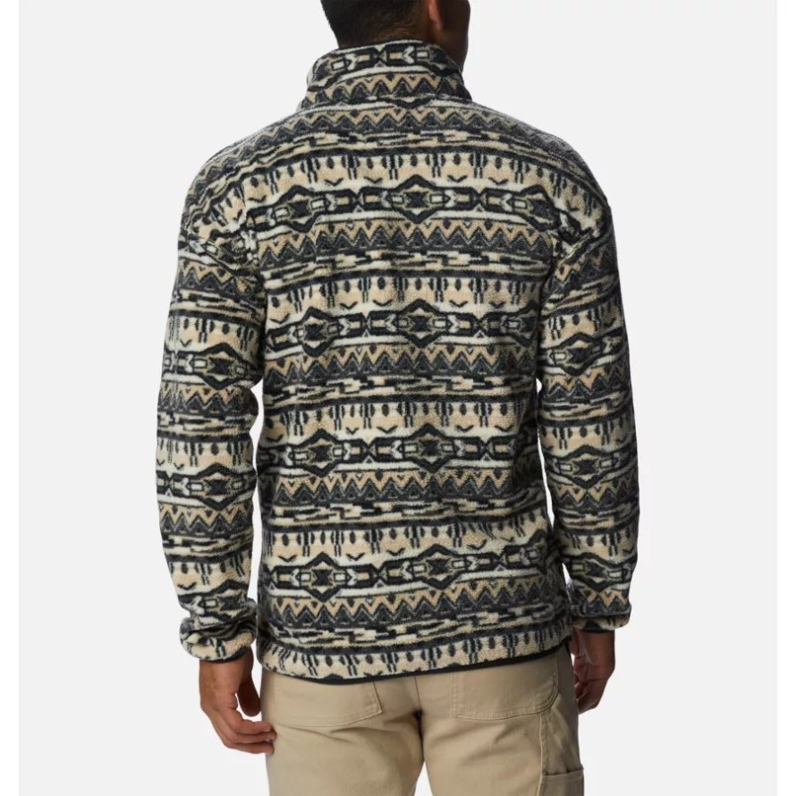 Columbia Ancient Fossil 80s Stripe Print Men's Helvetia Streetwear Fleece