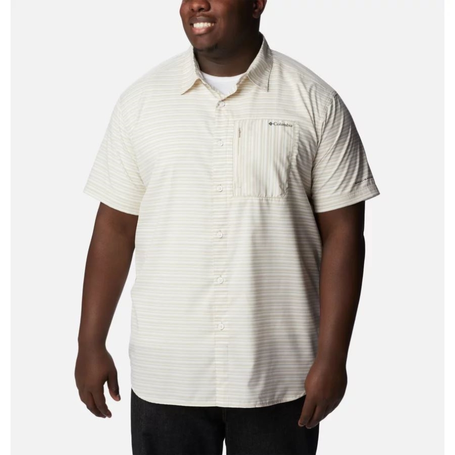 Columbia Ancient Fossil Basic Stripe Men's Twisted Creek III Short Sleeve Shirt Big