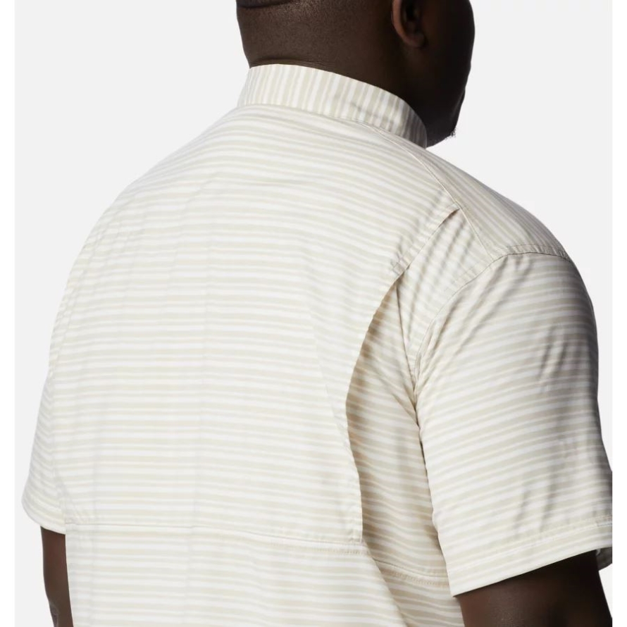 Columbia Ancient Fossil Basic Stripe Men's Twisted Creek III Short Sleeve Shirt Big