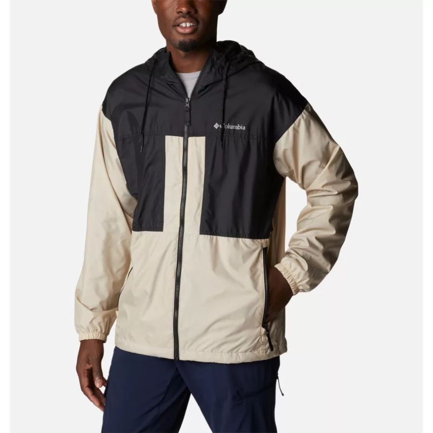 Columbia Ancient Fossil/Black Men's Flash Challenger Lined Windbreaker
