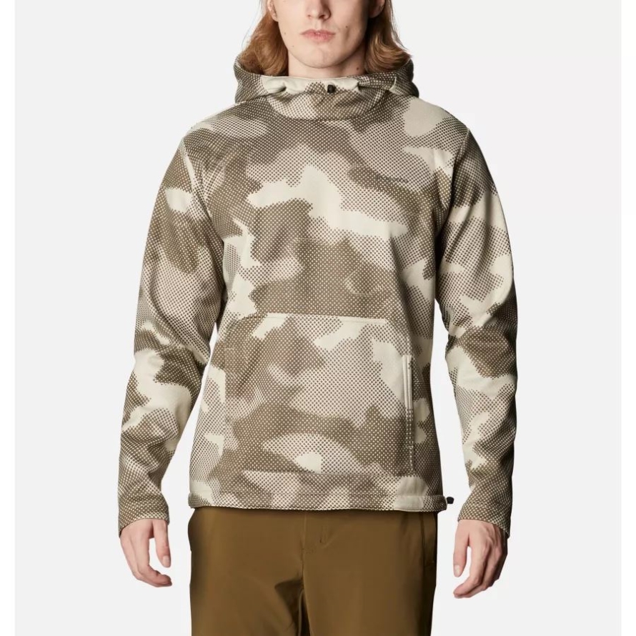 Columbia Ancient Fossil Spotted Camo Men's Out-Shield Dry Fleece Hoodie