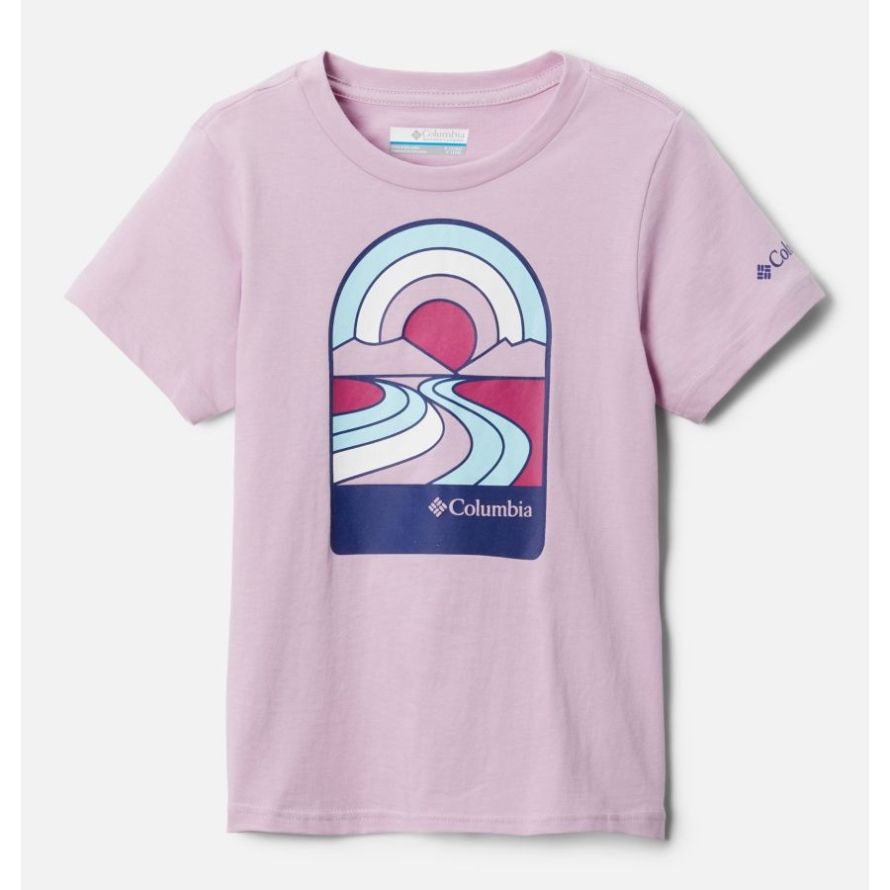 Columbia Aura/Suntrek Trails Girls' Bessie Butte Short Sleeve Graphic T-Shirt