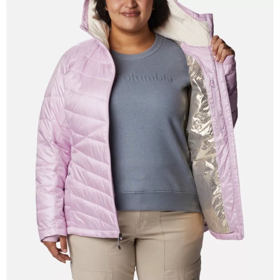 Columbia Aura Women's Joy Peak Omni-Heat Infinity Insulated Hooded Jacket Plus Size