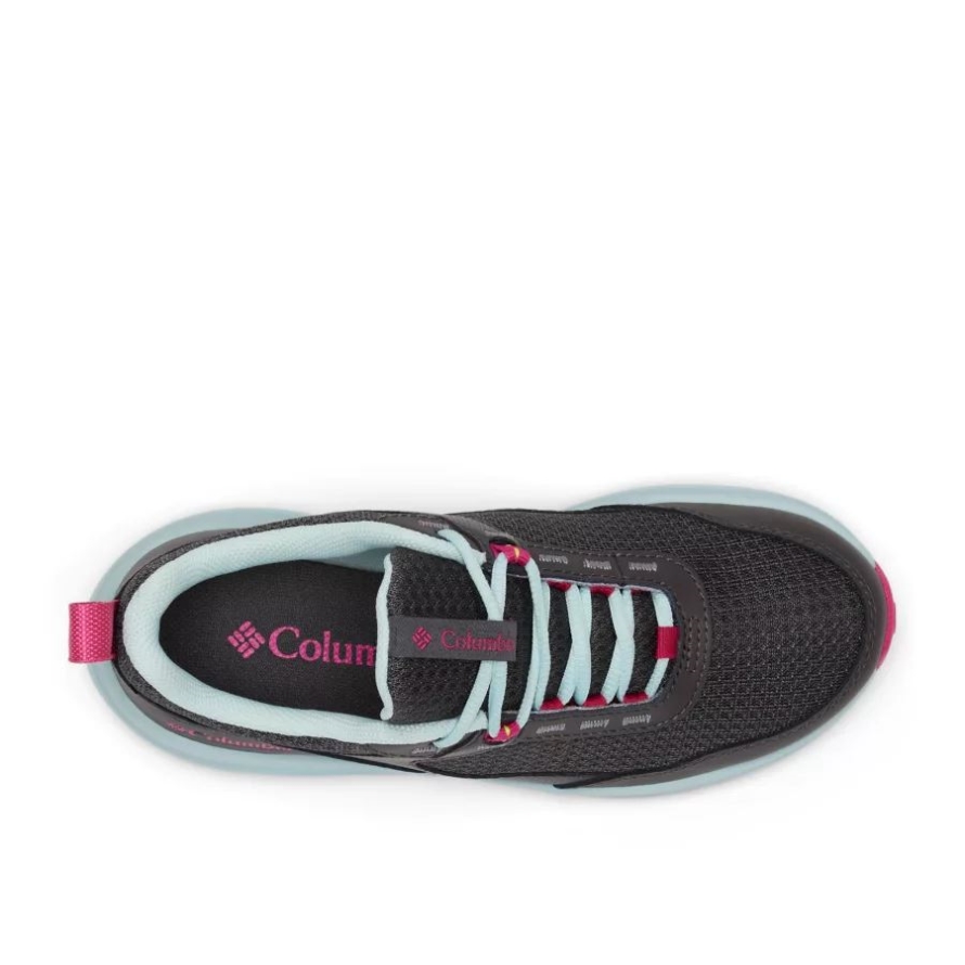 Columbia Big Kids' Hatana Waterproof Shoe Dark Grey/Icy Morn