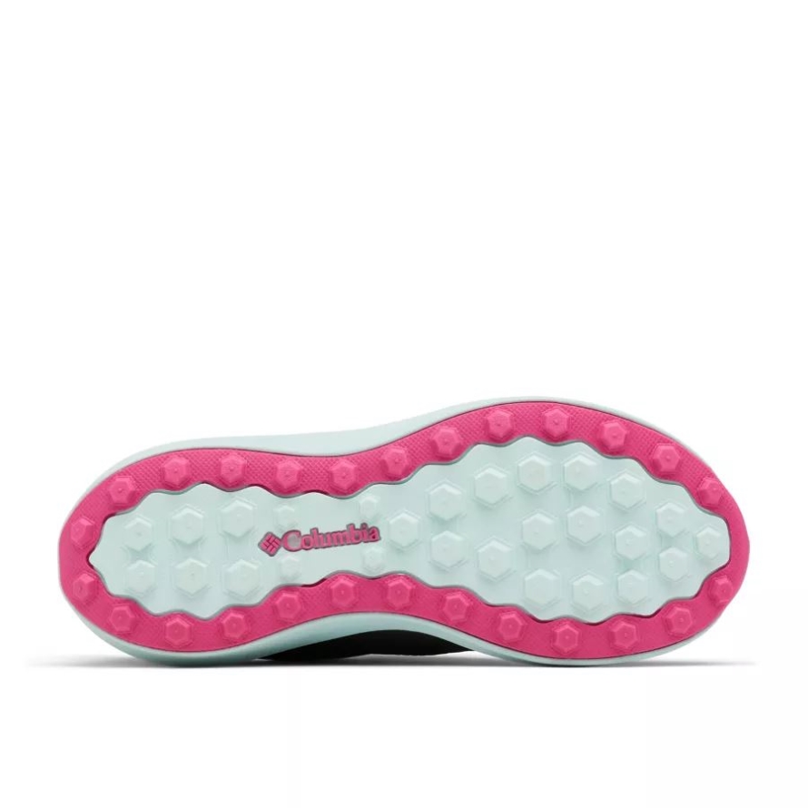 Columbia Big Kids' Hatana Waterproof Shoe Dark Grey/Icy Morn