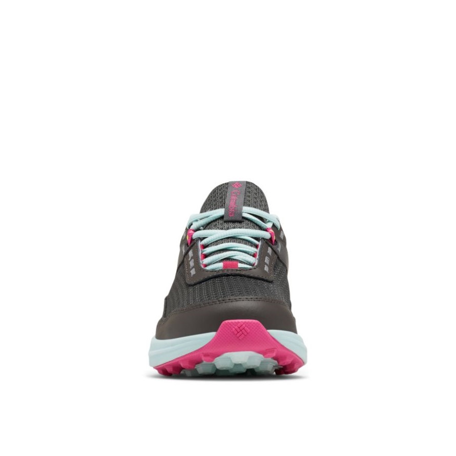 Columbia Big Kids' Hatana Waterproof Shoe Dark Grey/Icy Morn