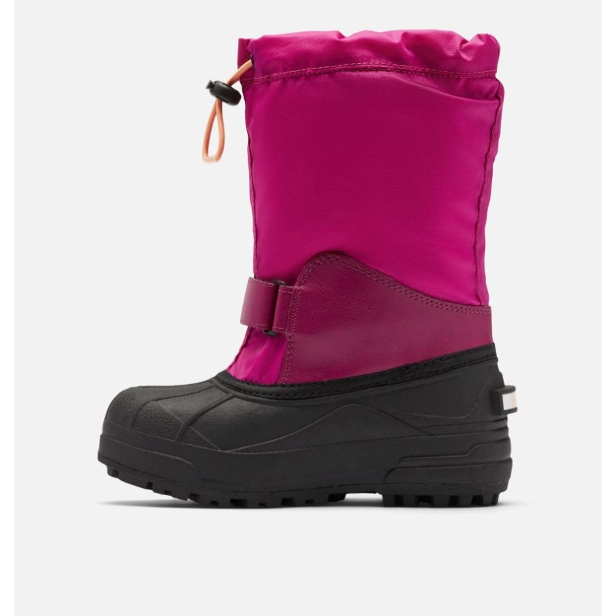 Columbia Big Kids' Powderbug Forty Snow Boot Wild Fuchsia/Bright Nectar