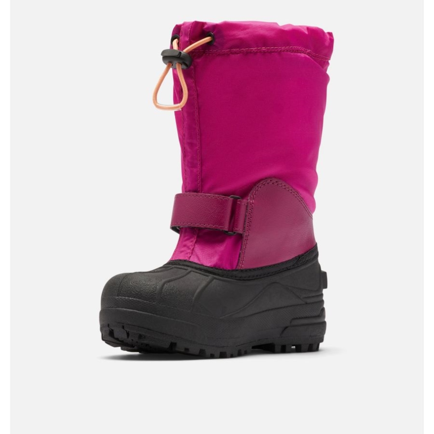 Columbia Big Kids' Powderbug Forty Snow Boot Wild Fuchsia/Bright Nectar