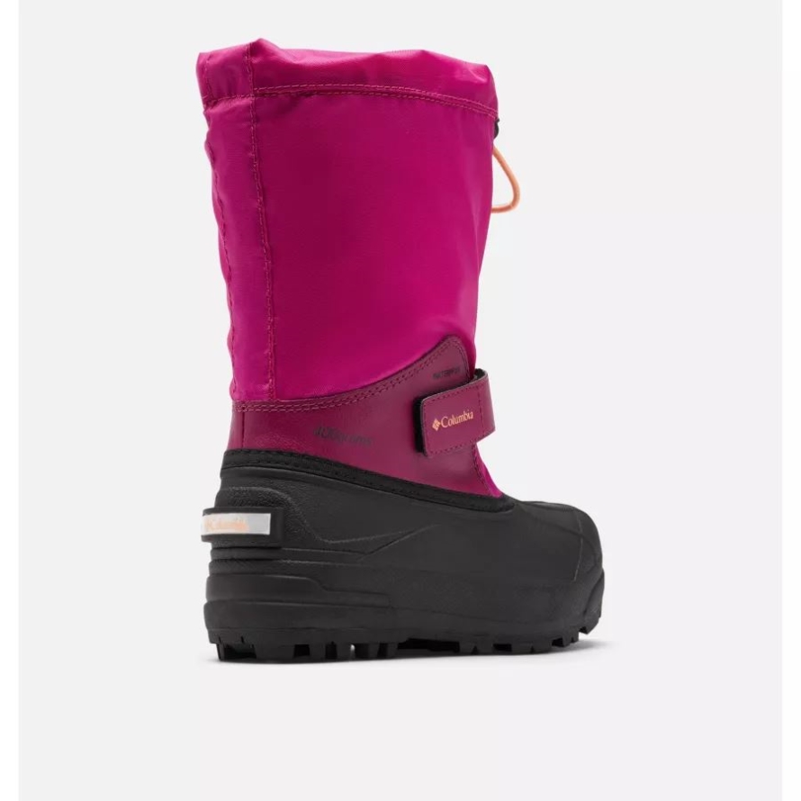 Columbia Big Kids' Powderbug Forty Snow Boot Wild Fuchsia/Bright Nectar