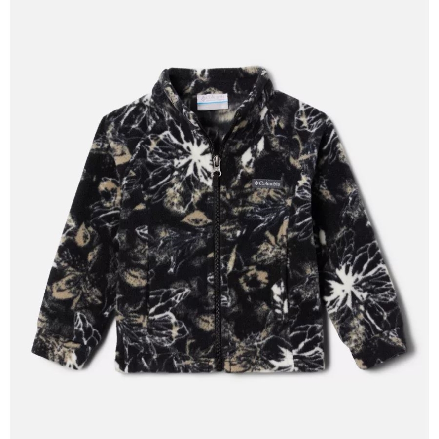 Columbia Black Aurelian Girls' Toddler Benton Springs II Printed Fleece Jacket