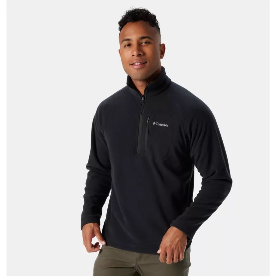 Columbia Black/Black Men's Fast Trek III Half Zip Fleece