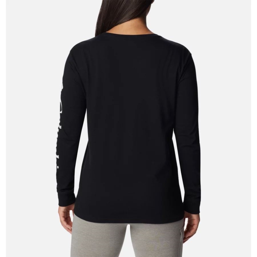 Columbia Black/CSC Branded Sleeve Women's North Cascades Long Sleeve T-shirt