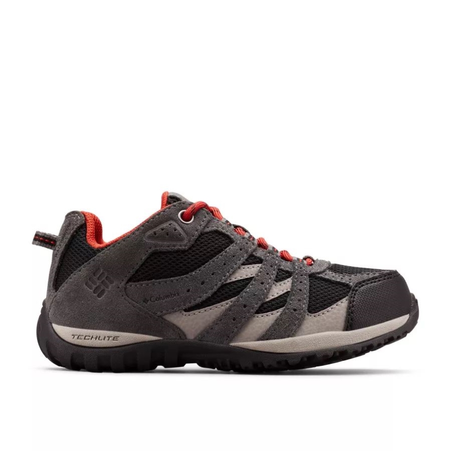 Columbia Black/Flame Big Kids' Redmond Waterproof Shoe