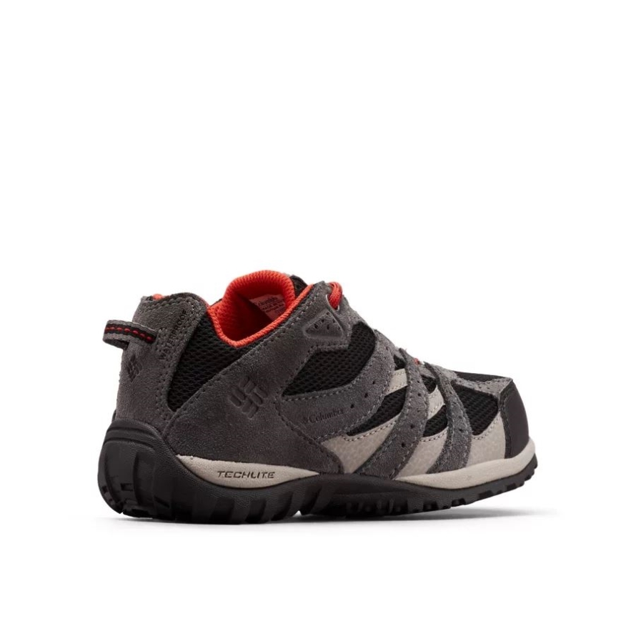 Columbia Black/Flame Big Kids' Redmond Waterproof Shoe