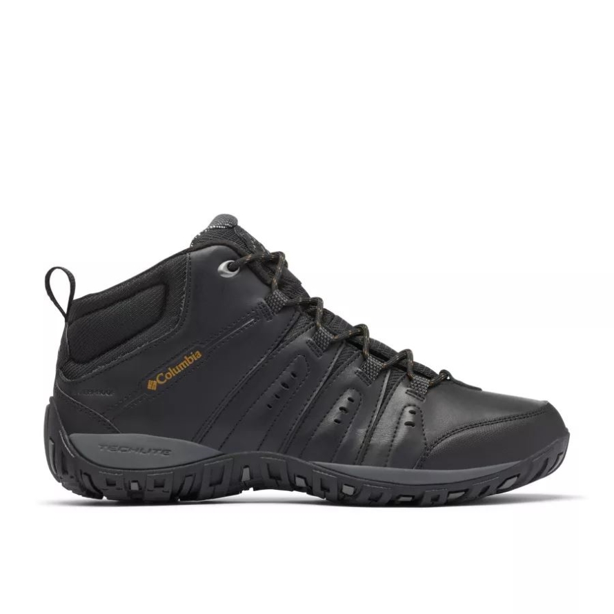 Columbia Black/Goldenrod Men's Woodburn II Waterproof Omni-Heat Shoe
