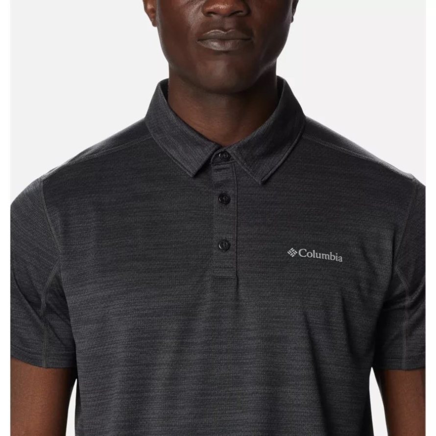 Columbia Black Heather Men's Alpine Chill Zero Polo