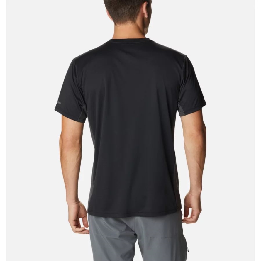 Columbia Black/Hood Nightscape Graphic Men's Zero Ice Cirro-Cool Technical T-Shirt