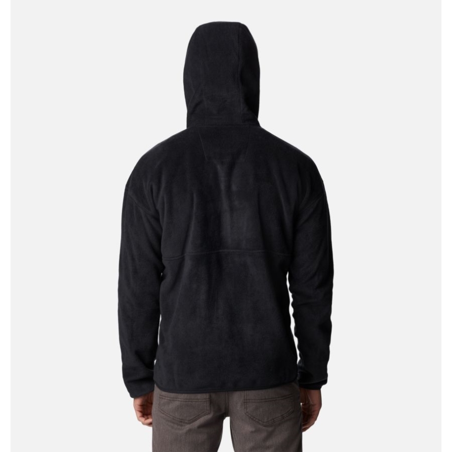 Columbia Black Men's Back Bowl Half Zip Fleece Hoodie