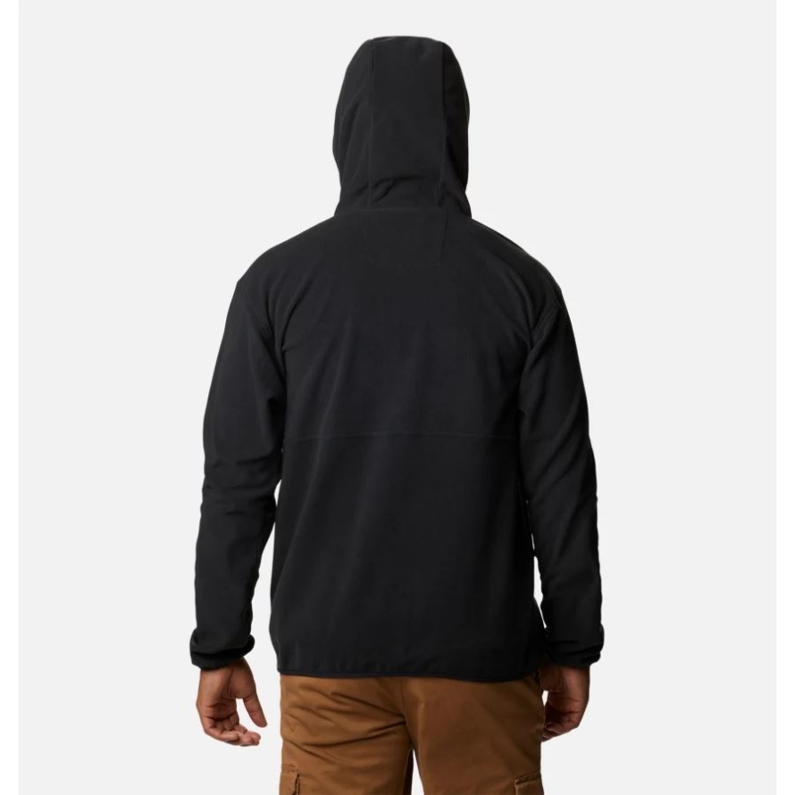 Columbia Black Men's Backbowl Lite Half Zip Fleece Hoodie