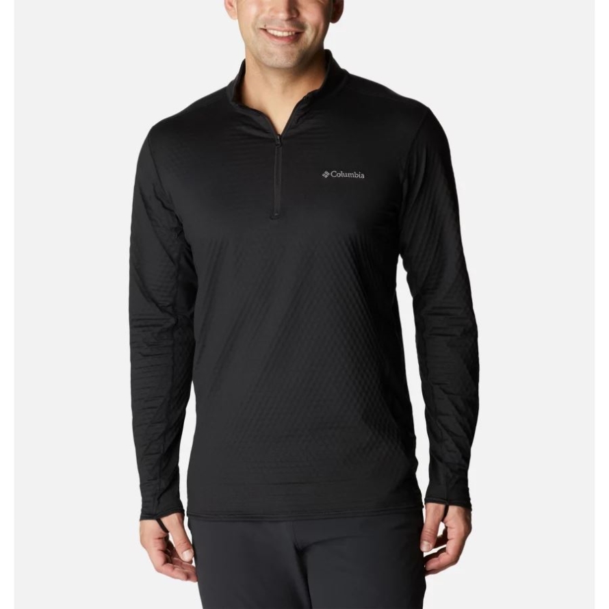 Columbia Black Men's Bliss Ascent Quarter Zip Pullover