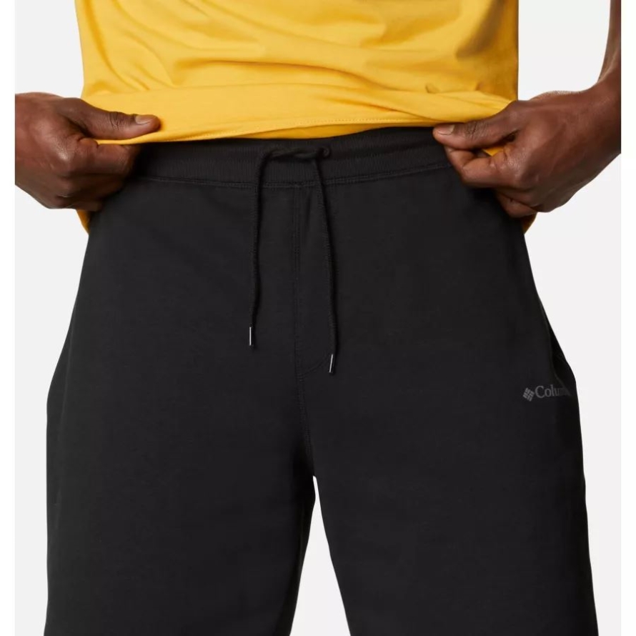 Columbia Black Men's Columbia Logo Fleece Shorts