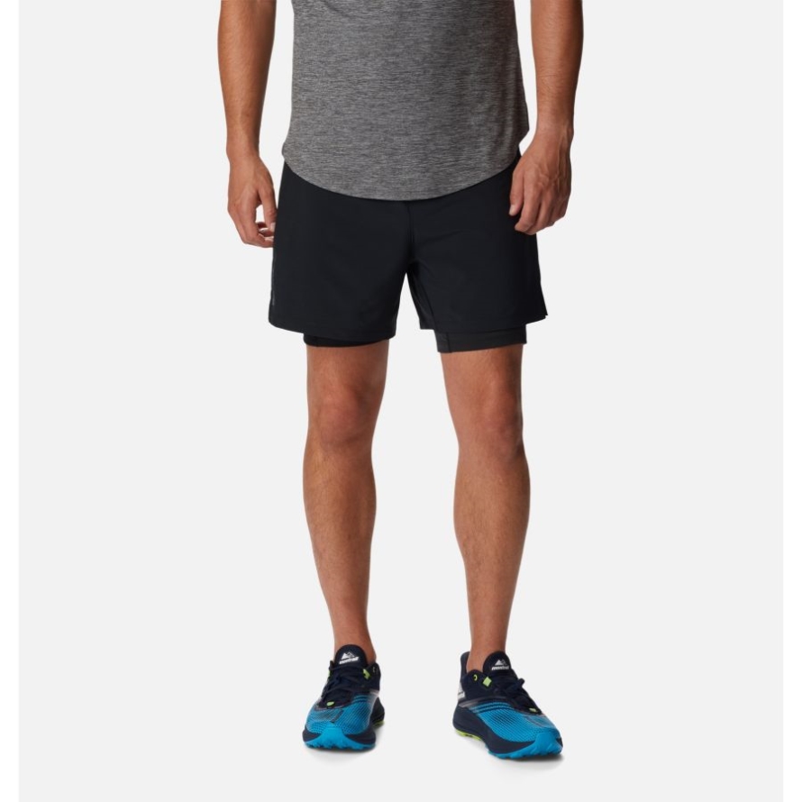 Columbia Black Men's Endless Trail 2-In-1 Shorts