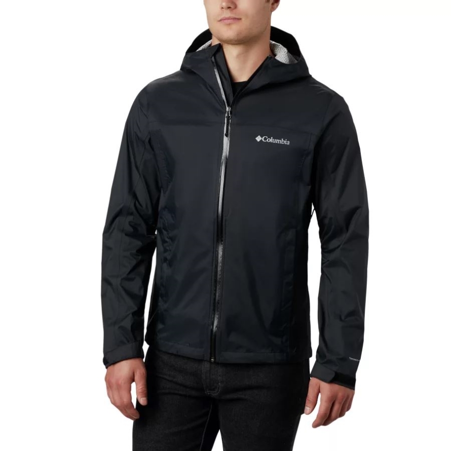 Columbia Black Men's EvaPOURation Waterproof Jacket
