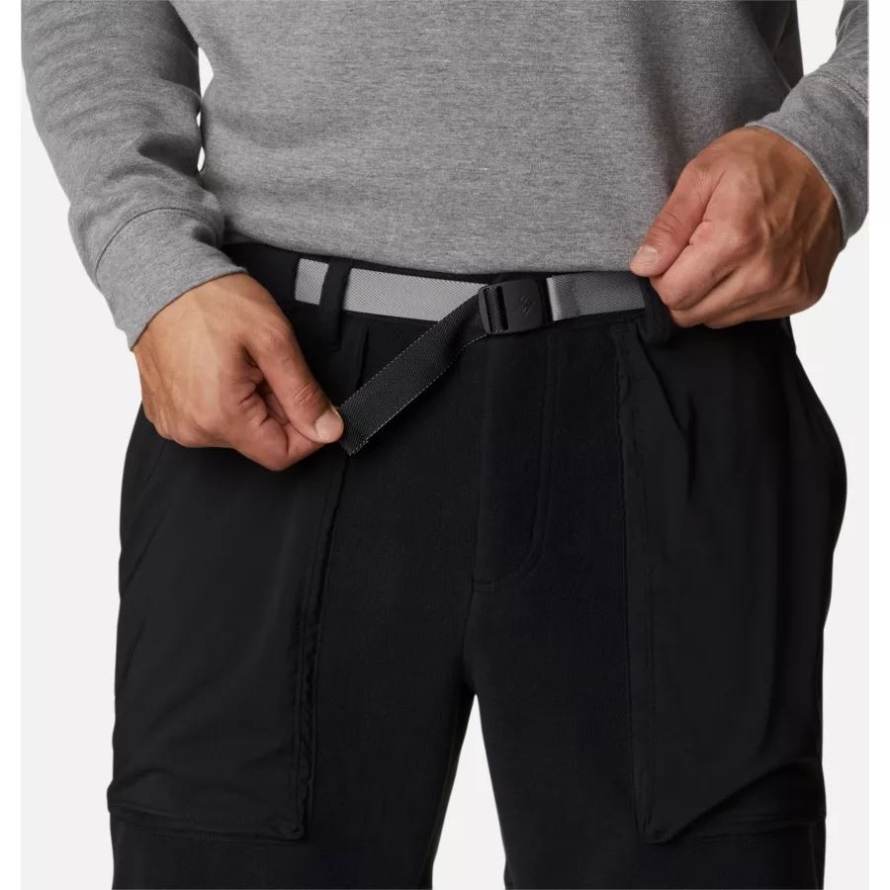 Columbia Black Men's Heritage Ridge Fleece Pants