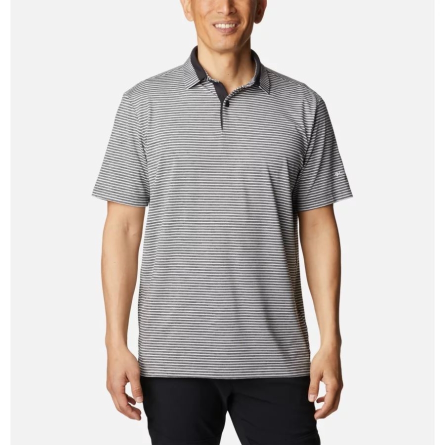 Columbia Black Men's Omni-Wick Stroll Polo