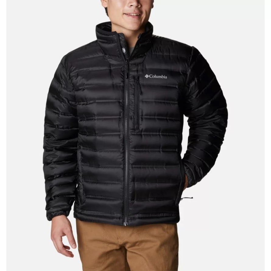 Columbia Black Men's Pebble Peak Down Jacket